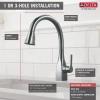 imageDelta Faucet Mateo Touch Kitchen Faucet Black Kitchen Faucets with Pull Down Sprayer Kitchen Sink Faucet Touch Faucet for Kitchen Sink Delta Touch2O Technology Black Stainless 9183TKSDSTChrome