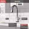 imageDelta Faucet Mateo Touch Kitchen Faucet Black Kitchen Faucets with Pull Down Sprayer Kitchen Sink Faucet Touch Faucet for Kitchen Sink Delta Touch2O Technology Black Stainless 9183TKSDSTChrome