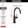 imageDelta Faucet Clarifi Under Sink Reverse Osmosis Water Filter System with Chrome Traditional Beverage Dispenser FaucetVenetian Bronze