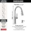 imageDelta Faucet Renaldi Touchless ProClean Kitchen Faucet with Touch Technology and Soap Dispenser in Arctic StainlessArctic Stainless