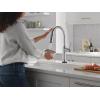 imageDelta Faucet Renaldi Touchless ProClean Kitchen Faucet with Touch Technology and Soap Dispenser in Arctic StainlessArctic Stainless