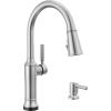 imageDelta Faucet Renaldi Touchless ProClean Kitchen Faucet with Touch Technology and Soap Dispenser in Arctic StainlessArctic Stainless