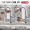 imageDelta Faucet Renaldi Touchless ProClean Kitchen Faucet with Touch Technology and Soap Dispenser in Arctic StainlessArctic Stainless