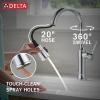 imageDelta Faucet Renaldi Touchless ProClean Kitchen Faucet with Touch Technology and Soap Dispenser in Arctic StainlessChrome