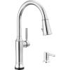 imageDelta Faucet Renaldi Touchless ProClean Kitchen Faucet with Touch Technology and Soap Dispenser in Arctic StainlessChrome