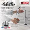 imageDelta Faucet Renaldi Touchless ProClean Kitchen Faucet with Touch Technology and Soap Dispenser in Arctic StainlessChrome