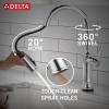 imageDelta Faucet Renaldi Touchless ProClean Kitchen Faucet with Touch Technology and Soap Dispenser in Arctic StainlessChrome