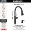imageDelta Faucet Renaldi Touchless ProClean Kitchen Faucet with Touch Technology and Soap Dispenser in Arctic StainlessMatte Black