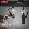 imageDelta Faucet Renaldi Touchless ProClean Kitchen Faucet with Touch Technology and Soap Dispenser in Arctic StainlessMatte Black