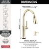 imageDelta Faucet Renaldi Touchless ProClean Kitchen Faucet with Touch Technology and Soap Dispenser in Arctic StainlessPolished Nickel