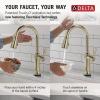 imageDelta Faucet Renaldi Touchless ProClean Kitchen Faucet with Touch Technology and Soap Dispenser in Arctic StainlessPolished Nickel