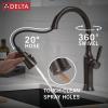 imageDelta Faucet Renaldi Touchless ProClean Kitchen Faucet with Touch Technology and Soap Dispenser in Arctic StainlessVenetian Bronze