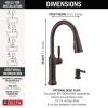 imageDelta Faucet Renaldi Touchless ProClean Kitchen Faucet with Touch Technology and Soap Dispenser in Arctic StainlessVenetian Bronze