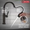 imageDelta Faucet Renaldi Touchless ProClean Kitchen Faucet with Touch Technology and Soap Dispenser in Arctic StainlessVenetian Bronze