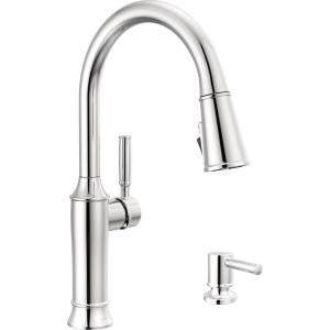 imageDelta Faucet Renaldi Touchless ProClean Kitchen Faucet with Touch Technology and Soap Dispenser in Arctic StainlessChrome