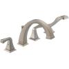 imageDelta Faucet Dryden Roman Tub Faucet with Hand Shower  T4751RB  Bath Faucet Handles ampamp Hand Shower Set  Venetian Bronze Valve Sold SeparatelyStainless