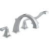 imageDelta Faucet Dryden Roman Tub Faucet with Hand Shower  T4751RB  Bath Faucet Handles ampamp Hand Shower Set  Venetian Bronze Valve Sold SeparatelyChrome