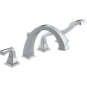 imageDelta Faucet Dryden Roman Tub Faucet with Hand Shower  T4751RB  Bath Faucet Handles ampamp Hand Shower Set  Venetian Bronze Valve Sold SeparatelyChrome