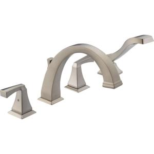 imageDelta Faucet Dryden Roman Tub Faucet with Hand Shower  T4751RB  Bath Faucet Handles ampamp Hand Shower Set  Venetian Bronze Valve Sold SeparatelyStainless