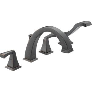 imageDelta Faucet Dryden Roman Tub Faucet with Hand Shower  T4751RB  Bath Faucet Handles ampamp Hand Shower Set  Venetian Bronze Valve Sold SeparatelyVenetian Bronze