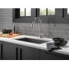 imageDelta Faucet Emmeline Touchless Kitchen Faucet with Touch Technology Black Kitchen Sink Faucet with Pull Down Sprayer Matte Black 9182TLBLDSTLumicoat Champagne Bronze