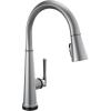 imageDelta Faucet Emmeline Touchless Kitchen Faucet with Touch Technology Black Kitchen Sink Faucet with Pull Down Sprayer Matte Black 9182TLBLDSTLumicoat Arctic Stainless