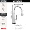 imageDelta Faucet Emmeline Touchless Kitchen Faucet with Touch Technology Black Kitchen Sink Faucet with Pull Down Sprayer Matte Black 9182TLBLDSTLumicoat Chrome