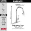 imageDelta Faucet Emmeline Touchless Kitchen Faucet with Touch Technology Black Kitchen Sink Faucet with Pull Down Sprayer Matte Black 9182TLBLDSTLumicoat Chrome