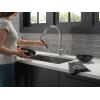 imageDelta Faucet Emmeline Touchless Kitchen Faucet with Touch Technology Black Kitchen Sink Faucet with Pull Down Sprayer Matte Black 9182TLBLDSTLumicoat Arctic Stainless