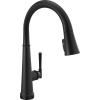 imageDelta Faucet Emmeline Touchless Kitchen Faucet with Touch Technology Black Kitchen Sink Faucet with Pull Down Sprayer Matte Black 9182TLBLDSTMatte Black