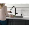 imageDelta Faucet Emmeline Touchless Kitchen Faucet with Touch Technology Black Kitchen Sink Faucet with Pull Down Sprayer Matte Black 9182TLBLDSTMatte Black