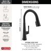 imageDelta Faucet Emmeline Touchless Kitchen Faucet with Touch Technology Black Kitchen Sink Faucet with Pull Down Sprayer Matte Black 9182TLBLDSTMatte Black