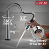 imageDelta Faucet Essa Touchless Bar Faucet with Touch Technology Gold Pull Down Prep Sink Faucet Champagne Bronze 9913TLCZDSTChrome