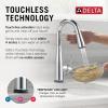 imageDelta Faucet Essa Touchless Bar Faucet with Touch Technology Gold Pull Down Prep Sink Faucet Champagne Bronze 9913TLCZDSTChrome