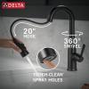 imageDelta Faucet Essa Touchless Bar Faucet with Touch Technology Gold Pull Down Prep Sink Faucet Champagne Bronze 9913TLCZDSTMatte Black