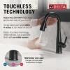 imageDelta Faucet Essa Touchless Bar Faucet with Touch Technology Gold Pull Down Prep Sink Faucet Champagne Bronze 9913TLCZDSTMatte Black