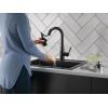 imageDelta Faucet Essa Touchless Bar Faucet with Touch Technology Gold Pull Down Prep Sink Faucet Champagne Bronze 9913TLCZDSTMatte Black