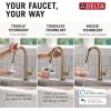 imageTouch2O Technology Kitchen Faucet with Touchless TechnologyChampagne Bronze