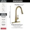 imageTouch2O Technology Kitchen Faucet with Touchless TechnologyChampagne Bronze