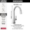 imageTouch2O Technology Kitchen Faucet with Touchless TechnologyLumicoat Arctic Stainless