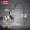 imageTouch2O Technology Kitchen Faucet with Touchless TechnologyLumicoat Arctic Stainless