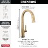 imageTouch2O Technology Kitchen Faucet with Touchless TechnologyLumicoat Champagne Bronze