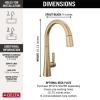 imageTouch2O Technology Kitchen Faucet with Touchless TechnologyLumicoat Champagne Bronze