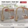 imageTouch2O Technology Kitchen Faucet with Touchless TechnologyLumicoat Champagne Bronze