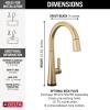 imageTouch2O Technology Kitchen Faucet with Touchless TechnologyLumicoat Champagne Bronze