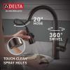 imageTouch2O Technology Kitchen Faucet with Touchless TechnologyVenetian Bronze
