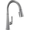 imageDelta Faucet Emmeline Touchless Kitchen Faucet with Touch Technology Black Kitchen Sink Faucet with Pull Down Sprayer Matte Black 9182TLBLDSTLumicoat Arctic Stainless