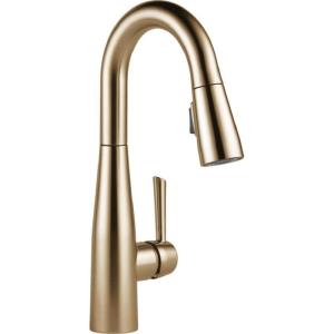 imageDelta Faucet Essa Touchless Bar Faucet with Touch Technology Gold Pull Down Prep Sink Faucet Champagne Bronze 9913TLCZDSTChampagne Bronze