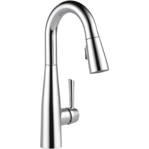 imageDelta Faucet Essa Touchless Bar Faucet with Touch Technology Gold Pull Down Prep Sink Faucet Champagne Bronze 9913TLCZDSTChrome