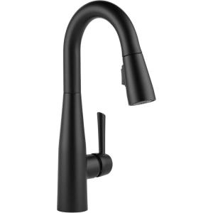 imageDelta Faucet Essa Touchless Bar Faucet with Touch Technology Gold Pull Down Prep Sink Faucet Champagne Bronze 9913TLCZDSTMatte Black